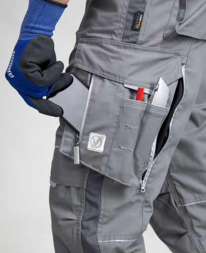 Slika Radne hlače klasične ARDON®URBAN+ sive, produljene 