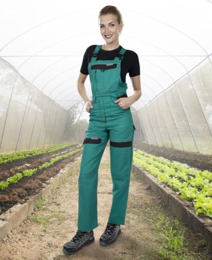 Slika Radne hlače farmer ARDON®COOL TREND ženske, zeleno/crne 