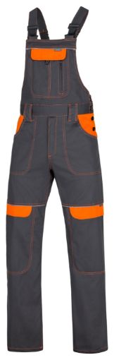 Slika Radne hlače farmer ARDON®COOL TREND sivo narančaste, produžene 