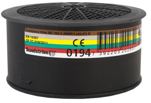 Slika SUNDSTRÖM® SR 299-2 ABEK1HgP3 Filter za polumaske i maske za cijelo lice H02 