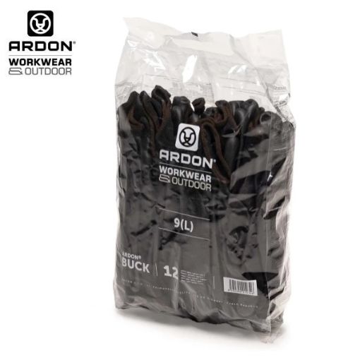 Slika Rukavice ARDON®BUCK crne- maloprodajno pakiranje od 12 pari 