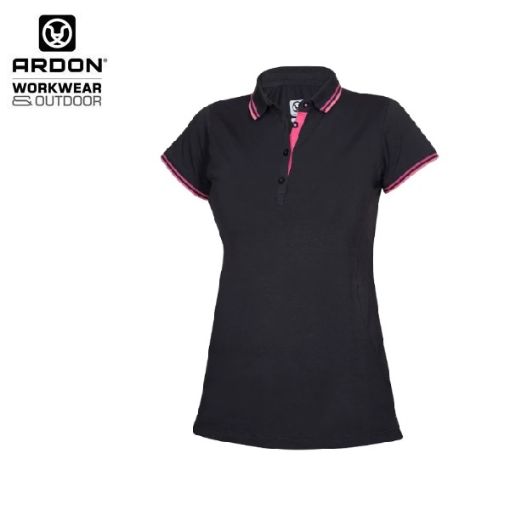 Slika Polo majica kratkih rukava ARDON®FLORET ženska, crna 