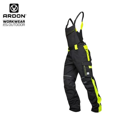 Slika Radne hlače farmer ARDON®NEON zimske crno-žute 