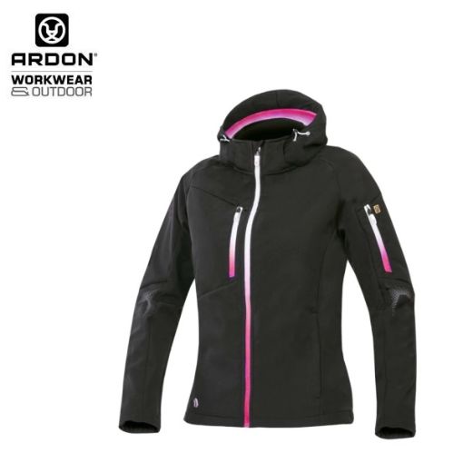 Slika Softshell jakna ARDON®CREATRON® ženska, crno-roza 